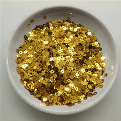 dark gold 3 мм круглый плоский AB красочные свободные блестки ремесла одежда свадебное платье украшения Швейные сумки для одежды обувь дизайн ногтей аксессуары - Цвет: dark gold