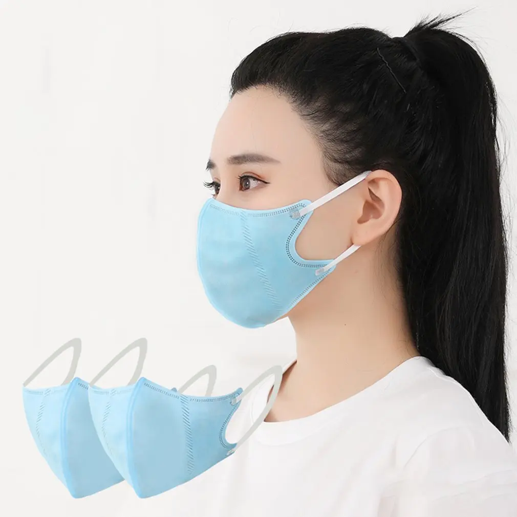 

Protective Kn95 Mask Disposable Mask Meltblown Cloth Dust-Proof And Breathable 5-Layer Stereo Thickening Masks 1Pcs