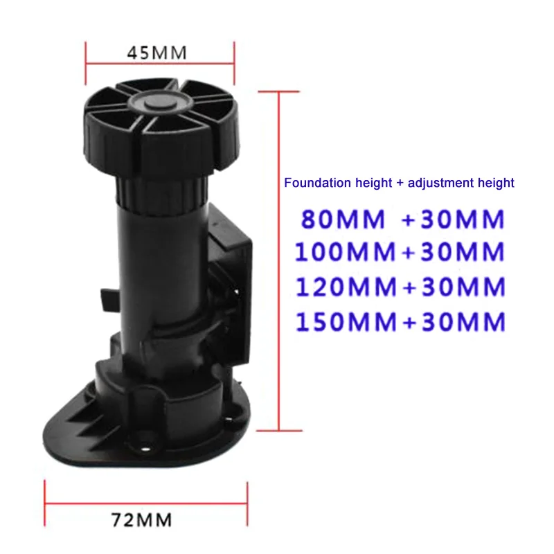 

4pcs Cabinet Foot Preventing Corrosion Raising Furniture Wardrobe Cabinet Drawer Home Hardware Accessories