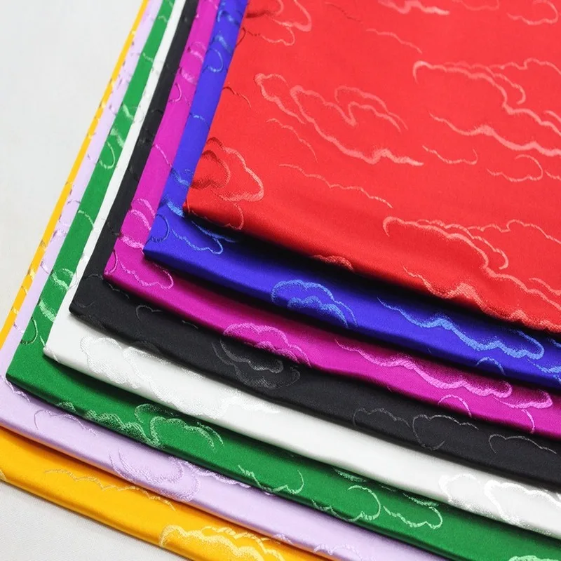 Жаккардовая парча монгольская одежда Tang платье Cheongsam материал фильм ТВ сценический костюм Украшение Diy шелковая атласная ткань облако