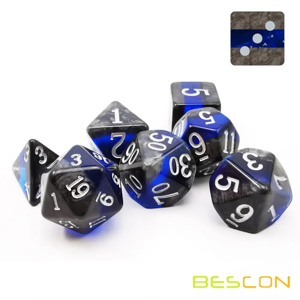 Bescon минеральные камни драгоценные Виноградная лоза многогранные D & игральные