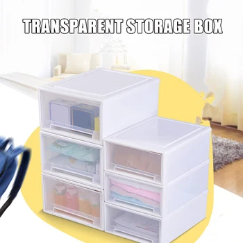 

Plastic Drawer-type Storage Case Cabinet Wardrobe Storage Box Clothes Shoe Box WXV Sale