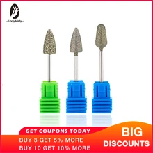 Ladymisty Gros лак для ногтей Foret Korund Burr Fraise Bits Pour Manucure педикюр Outils Электрический лак для ногтей аксессуары