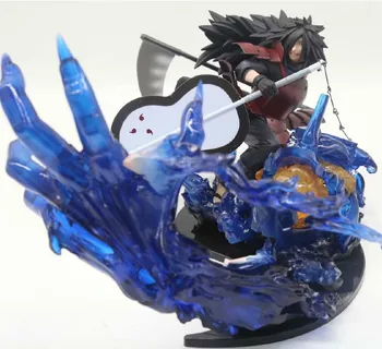 

2019 NEW Anime Naruto Shippuden Flame Uchiha PVC Figure Collectible Model Toys for Children Gift 18cm