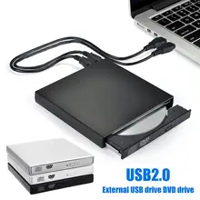 USB 2,0 Внешний комбинированный DVD/CD RW привод CD/DVD-ROM CD-RW 24X CD рекордер плеер оптический привод для ПК ноутбука Windows
