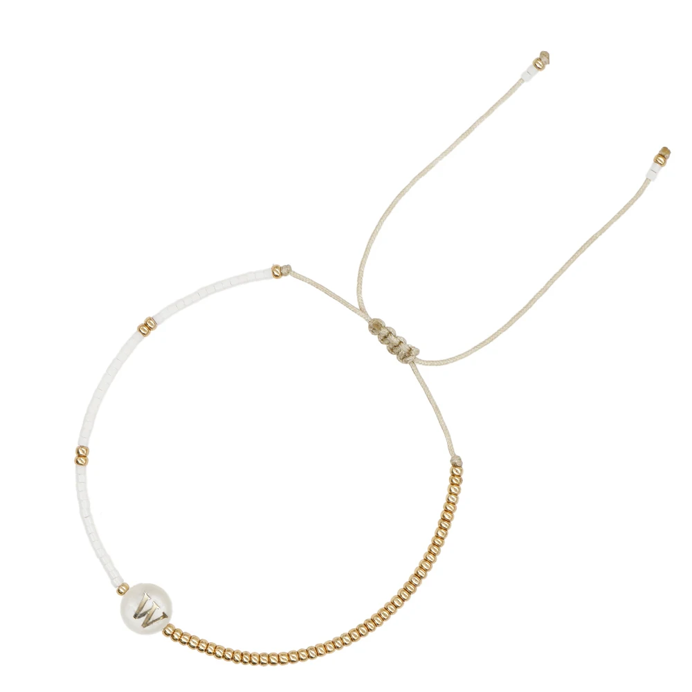 Bracelet Shell A-Z Initial Letter Charm Bracelets Jewelry for Women