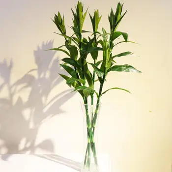 

82cm 3pcs Large Artificial Bamboo Tropical Hydroponics Plants Fake Monstera Tree Real Touch Palm Leaves for Home Indoor Decor