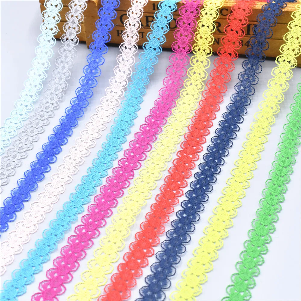 lace ribbon lace sewing supplies lace sewing accessories lace decoration lace accessories lace garment accessories lace fabric 10 Yards/Lot Lace Ribbon Tape 14MM Quality Lace Trim DIY Embroidered Sewing Decoration african lace fabric