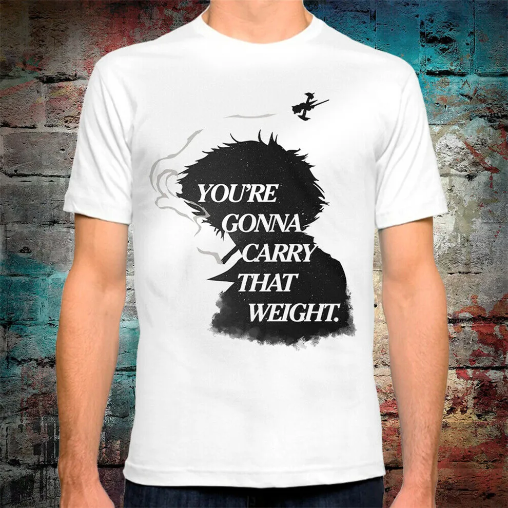 Cowboy Bebop Spike Spiegel T-Shirt Original Art Anime Tee Colorful Shirt | Мужская одежда