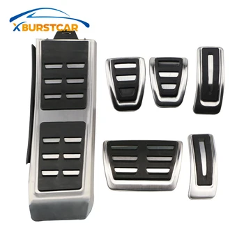 

Xburstcar Stainless Steel AT Car Pedal Car Pedals Cover for Audi A6 A6L S6 4G A7 S7 C7 A8 S8 4H 2010 - 2015 LHD RHD Parts