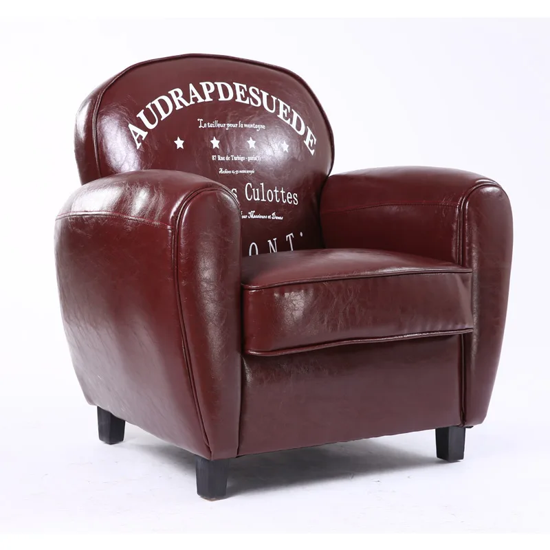 

European-style Retro Sofa American-style Single Person Sofa Double Triple Fabric Internet Cafe Bar Cafe Industrial Style Sofa