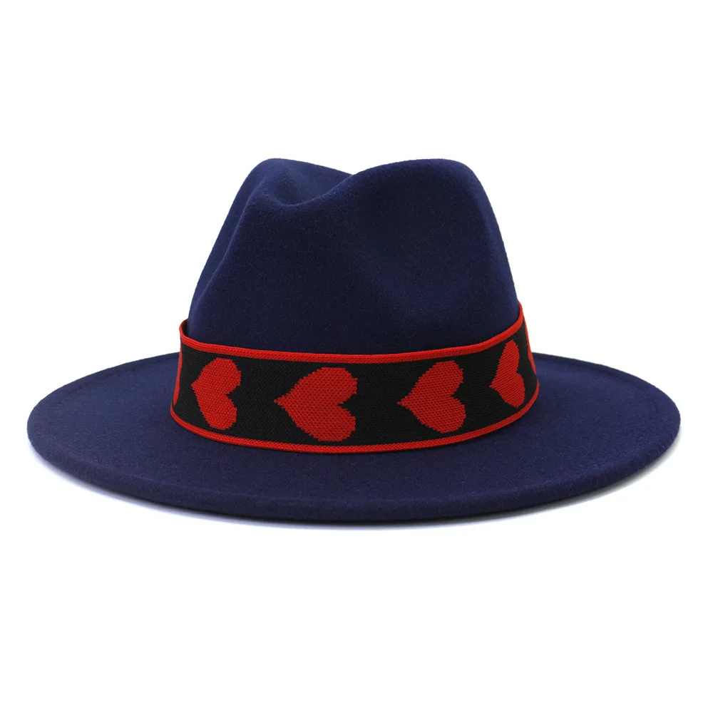 Blud Men Fedoras Two Toned Fedoras For Men Black Red Bottom Felt Hat Jazz Hat Bowler Hat Perfomance Hat Church Hat Muts boné leopard fedora hat