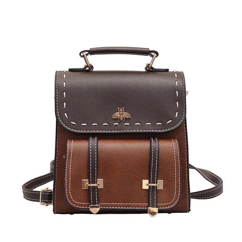 

Korean Version of 2020 New Hit Color PU Mini Multi-purpose Ladies Small Backpack Fashion All-match Shoulder Bags Sac A Dos
