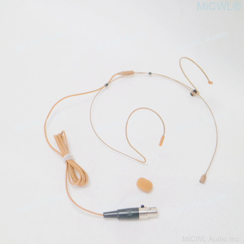 Fone de Ouvido Sistema sem Fio 4pin para Shure Marrom Microfone Mini Xlr Ad4q Ulxd4d Qlxd Ulxd Slxd Tan Cor Ta4f - Image 3