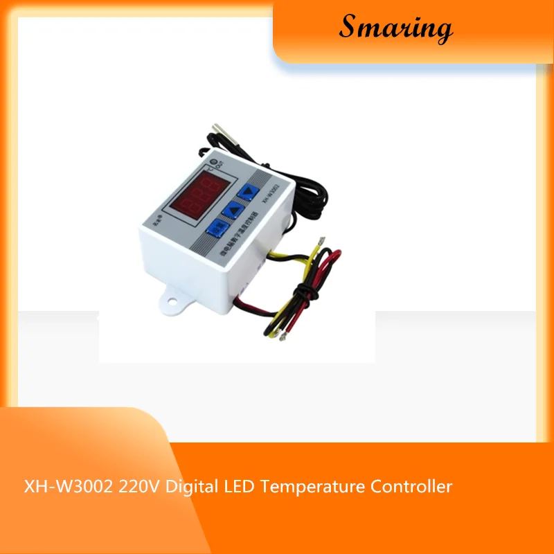 XH-W3002 220V /12V Digital LED Temperature Controller 10A Thermostat Control Switch Probe with waterproof sensor W3002 | Игрушки и хобби