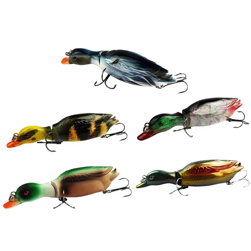 

RQNQ 1Pcs 2021 New Hot Selling 13CM/35G Floating Duck Swimbait Fishing Lures Bait Jointed Bass Crankbaits Wobblers