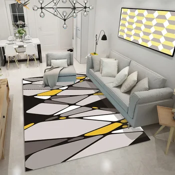 

3d Children Carpet Home Decoration Modern Geometric Floor Mat For Living Room Large Rug Washable Bedroom Decor Mattress Mat