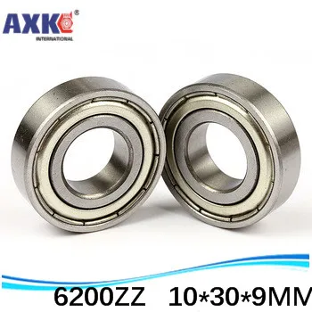 

10pcs free shipping Miniature deep groove ball bearing 6200ZZ 10*30*9 mm