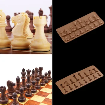 

1PC Baking Pastry Tools Home Kitchen Silicone Fondant Cake Ice Cube Mould Chocolate Baking Tray Chess Mold