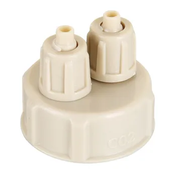 

2pc CO2 Aquarium Fish Tank DIY Ozone Bottle Cap Air Diffuser Generator Quick Release Sealed Tube Tool Kit Aquarium Tools