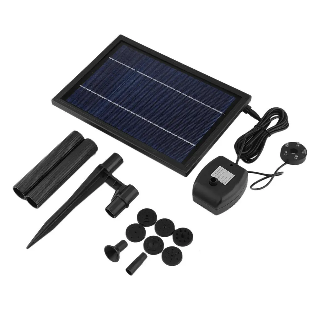 

SP025 Modern Design Home Garden Decoration Mini Solar Powered Solar Panel Fountain Pool Garden Watering Pump Decor