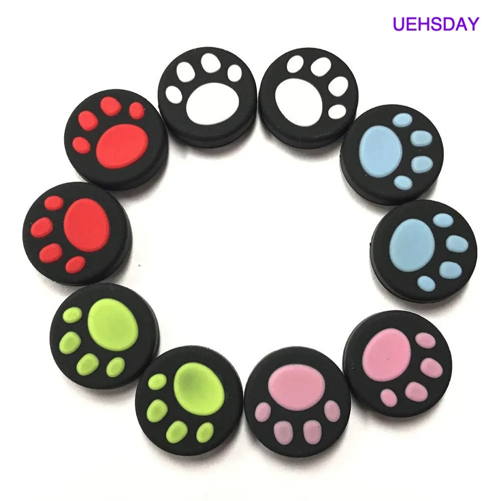 

2pcs Cute Cat Claw Non-slip Scratchproof Game Controller Button Cap Universal Handle Anti-skid Rocker Hatfor PS4/PS3/Xbox