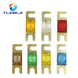 Gold Plated Mini Car Stereo Audio Fuses - 20A to 150A, 32V - 5Pcs