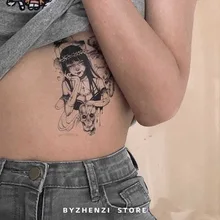  Anime Fake Tattoo Sticker Waterproof Temporary Sailor Moon Mermaid Flower Arm For Woman 18 Body Transfer Art Water Japanese Cute 