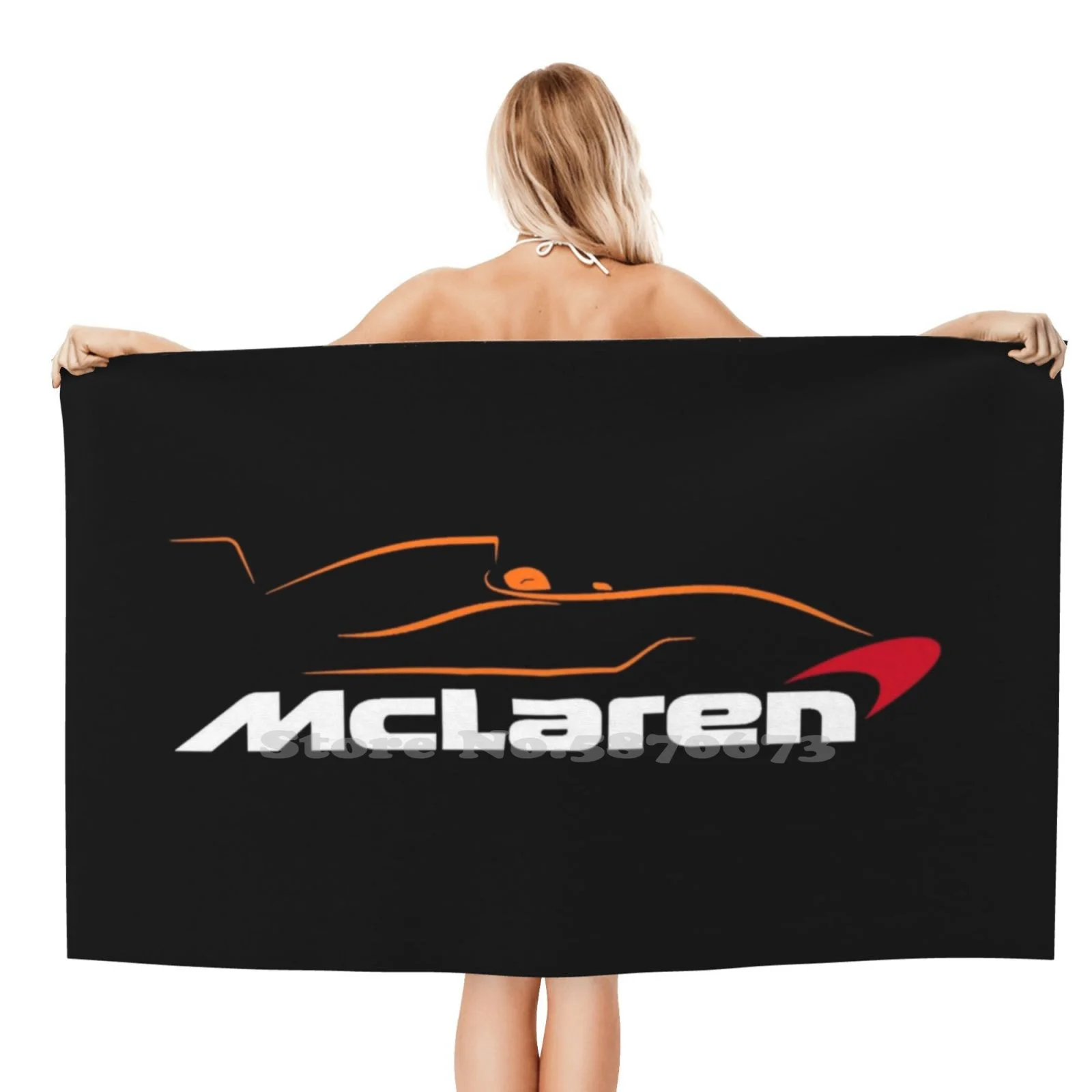 Team Mclaren Asciugamano Da Bagno Grande Telo Da Mare Coperta Per La Protezione Solare Ando Norris Ando Norris Car Car Racing Racing Race Mclaren Team