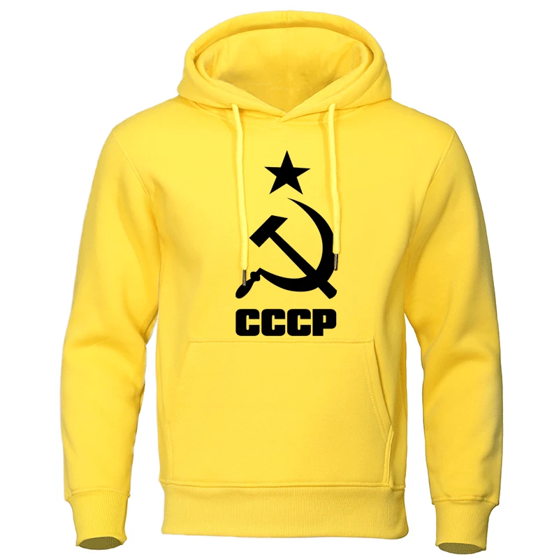 2019 Autumn Men's Clothing CCCP Russian Men Hoodies USSR Cotton Man Sweatshirts Moscow Male Pullovers Quality Soviet Union Tops