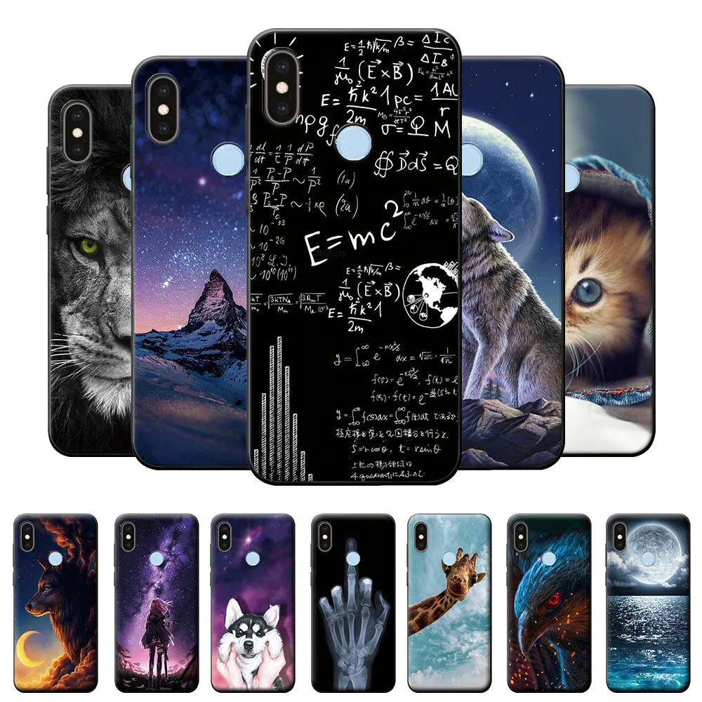 Custodia Per Xiaomi Mi A2 Custodia Xiaomi Mi A2 Lite Cover Posteriore Animale Per Xiaomi Mi A2 Custodia Morbida In Silicone Tpu Per Xiaomi Mi A2 Lite 
