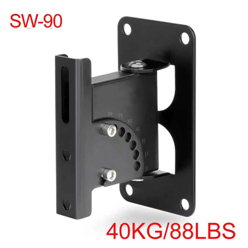 Universal Speaker Wall Suporte de Aço Montagem de Inclinação Giratória Movimento Completo Som Forte Novo Sw-90 Gu40 40kg 1pc 2023