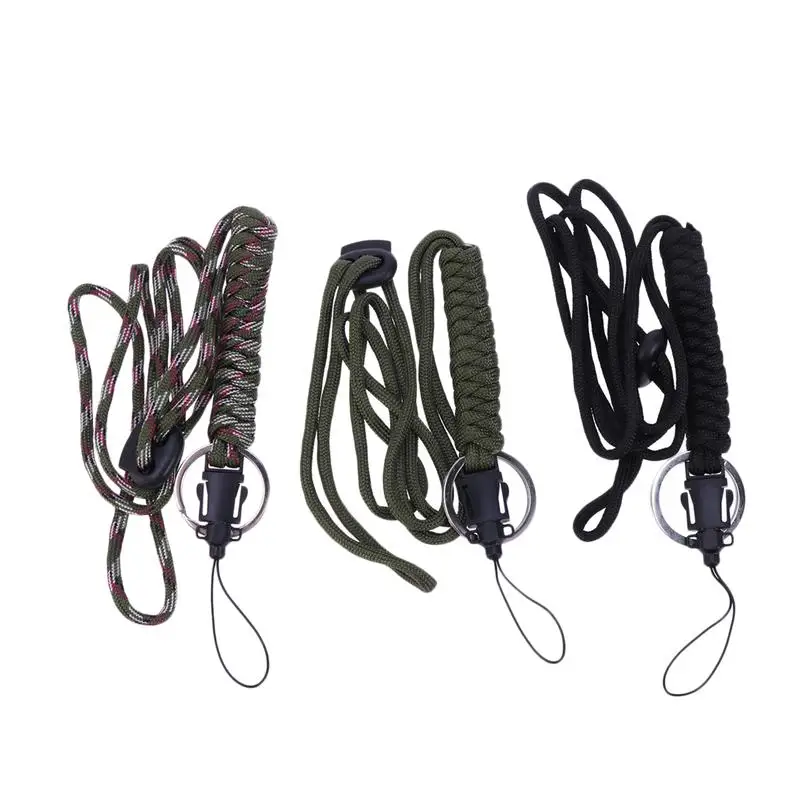 3/6 шт. Lanyards Paracord тканые многофункциональные ремешки на запястье шнуры для колье Струны для выгул собак Охота Висячие вещи
