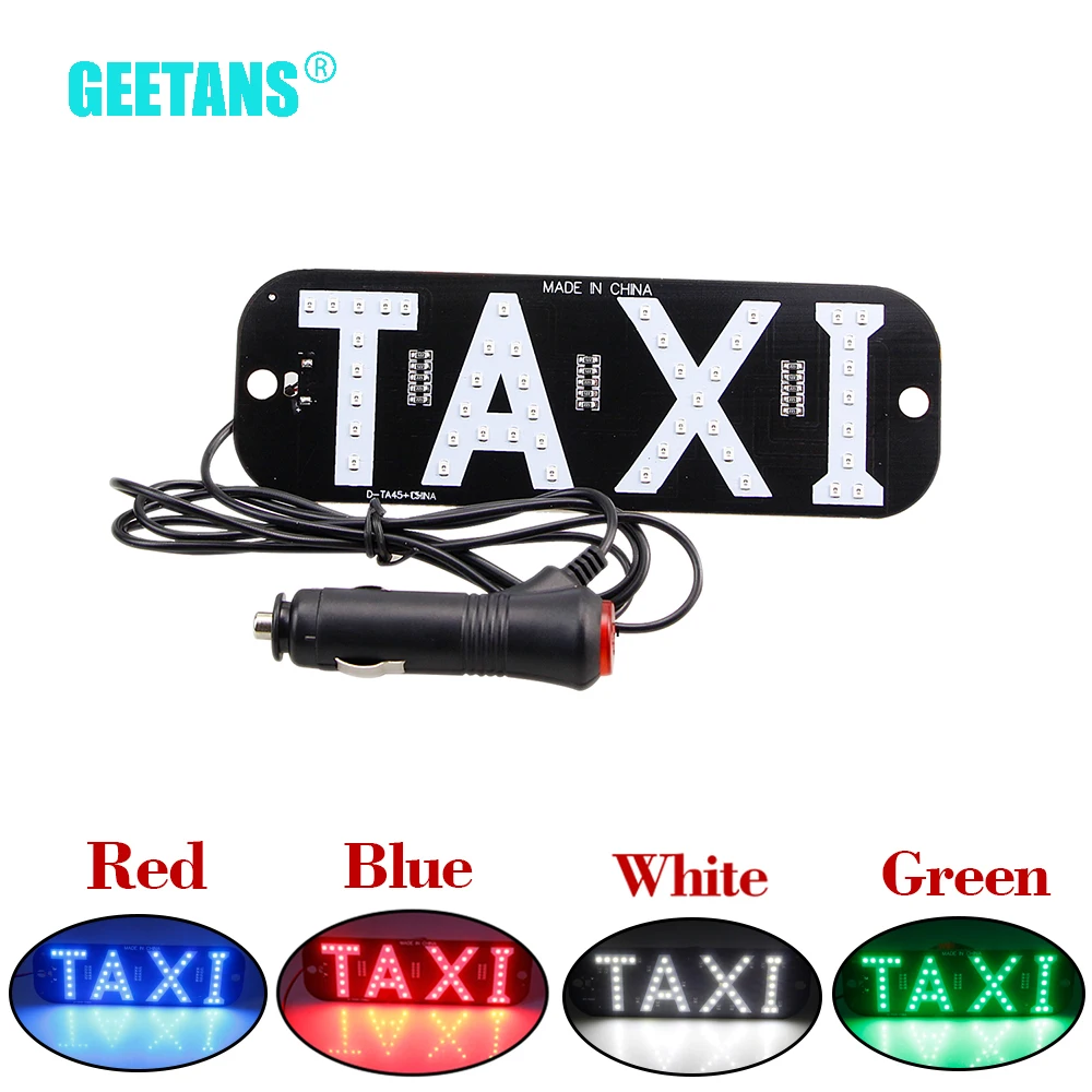 GEETANS 1 шт. 12 В длинное такси светодиодный индикатор для лобового стекла автомобиля