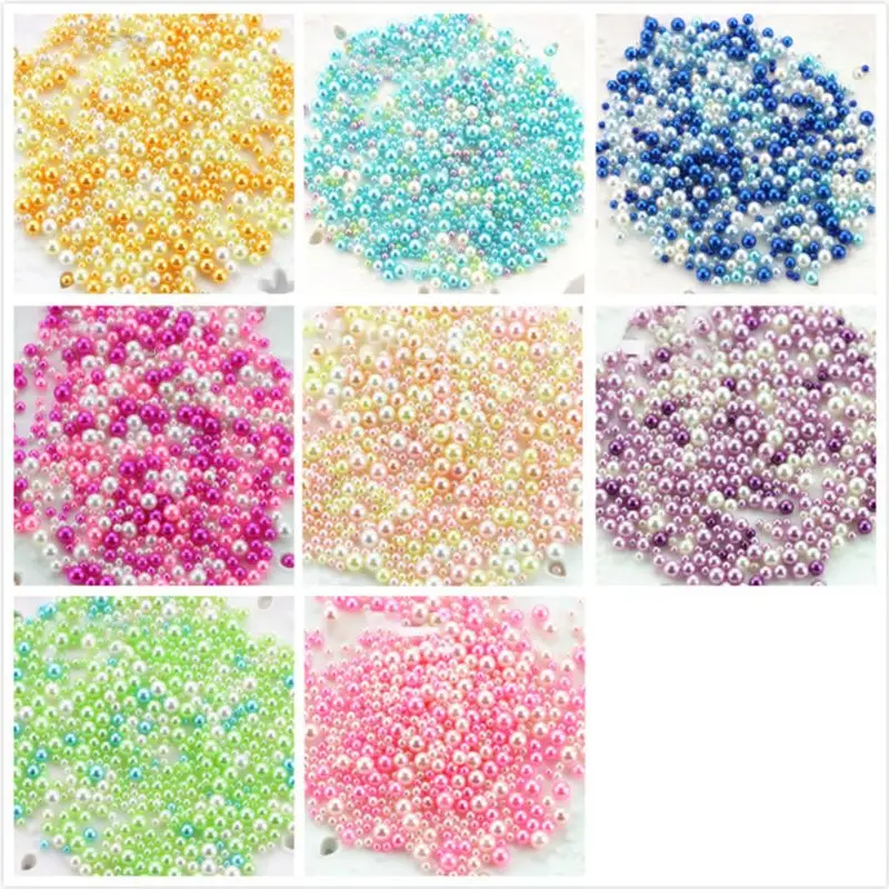 

About 500 Pcs 8 Color Crystal Epoxy Pearl Filling for Necklace Bracelet Jewelry Makeing Craft Accessories