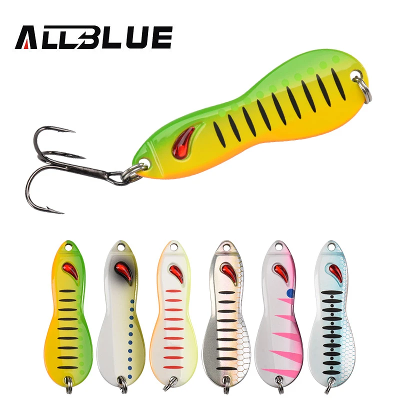 Allblue Peanut Metal Lure 15g 48mm Jigging Spoon Ice Fishing Lure