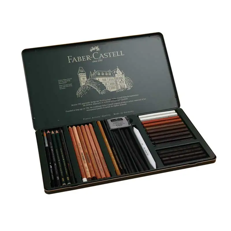 Faber Castell Питт графитовые комплект 9000 олова 11/19/26/33 Профессиональный эскизов карандаши для рисования набор 112972 112973 112974 112977