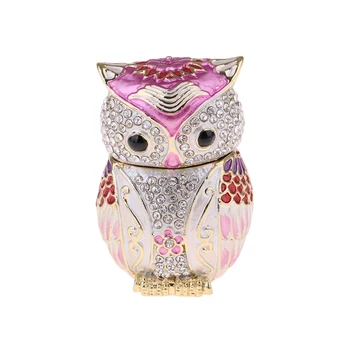 

Owl Trinket Box Home Decor Display Figurine Wedding Jewelry Beauty Storage Box Birthday Gift Crafts