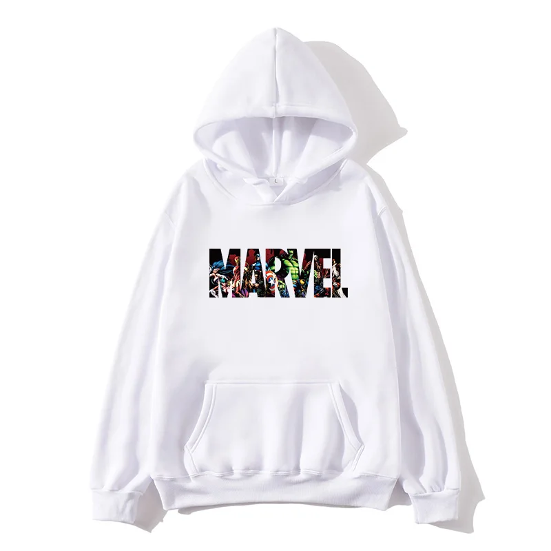 Слоновая кость Осень зима кофты с капюшоном "Marvel" Человек-паук мужские толстовки с капюшоном топы Повседневный мужской спортивный костюм брендовые пуловеры Мстители - Цвет: Слоновая кость