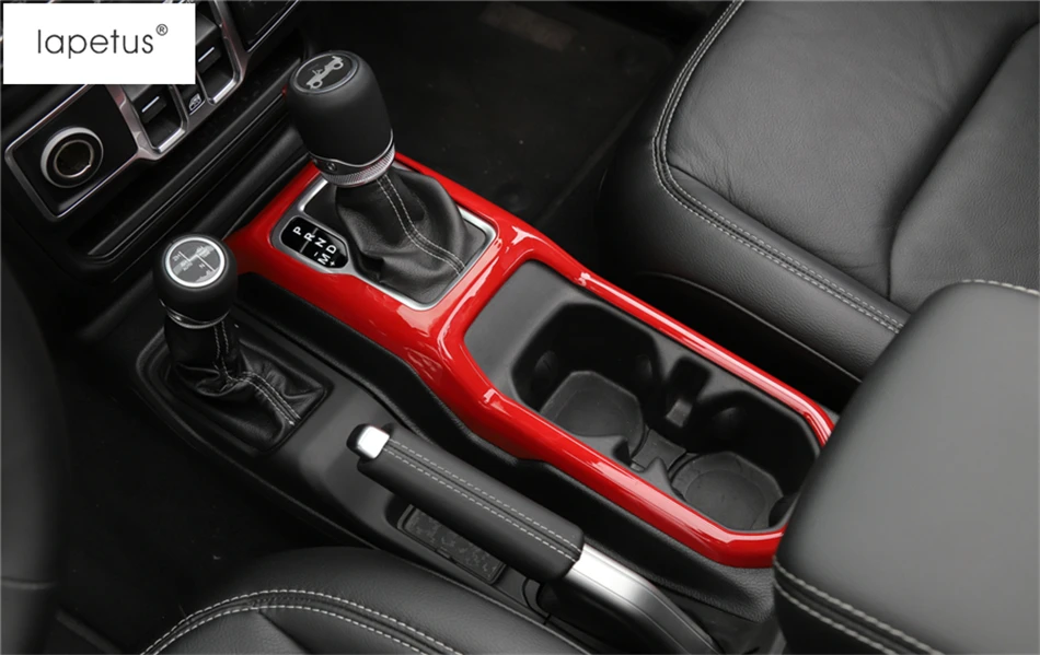 Lapetus аксессуары, пригодный для Jeep Wrangler JL, центральный блок управления, коробка переключения передач, рамка, Формовочная крышка, комплект, отделка/ABS
