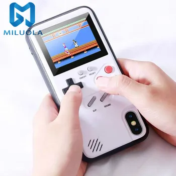 

Caseboy 3D Gameboy Phone Case For Samsung S10 Full Color Display With 36 Video Game Case For Iphone 11 Pro MAX X Xs Max 6 7