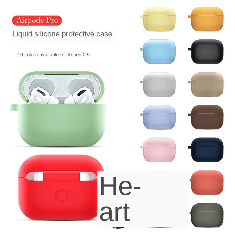 

Thickened for Apple 3rd Generation Silicone Headphone Case for Airpods Pro Case for iPhone case2 Soft Shell
