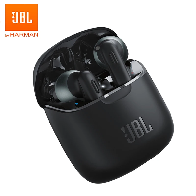 JBL T220TWS True Wireless Bluetooth Earphones TUNE 220 TWS Stereo Earbuds Bass Sound Headphones Headset with Mic Charging Case