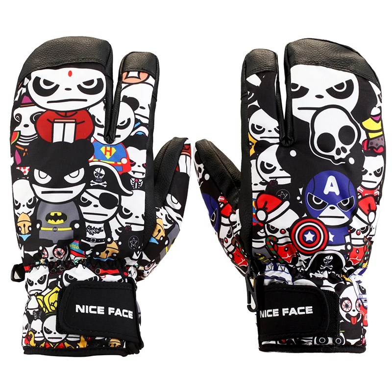 Перчатки горнолыжные женские.перчатки женские сноуборд .3 пальца перчатки