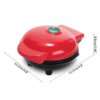 

Mini Waffle Maker Machine Classic Breakfast Individual Round Kitchen Nonstick A6HB