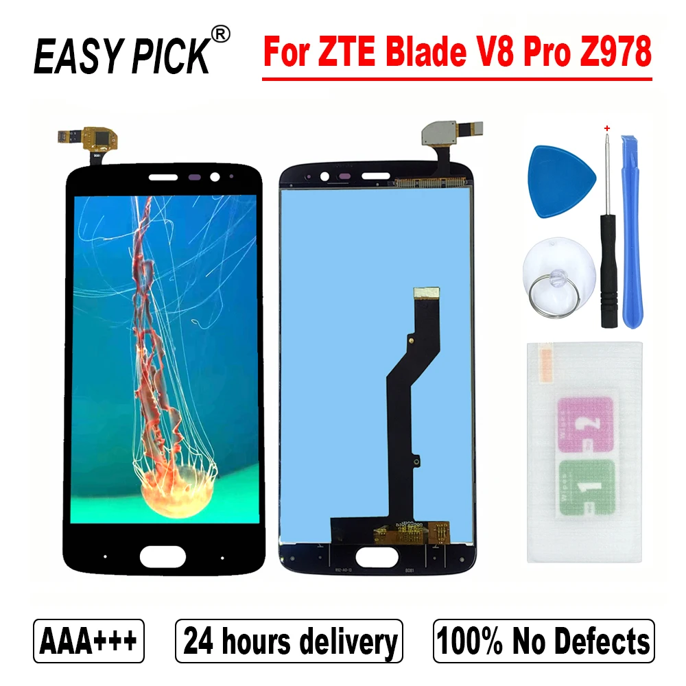 

For ZTE Blade V8 Pro Z978 LCD Display Touch Screen Digitizer Assembly With Frame For ZTE Blade V8 Pro Dual SIM LTE BV8P121