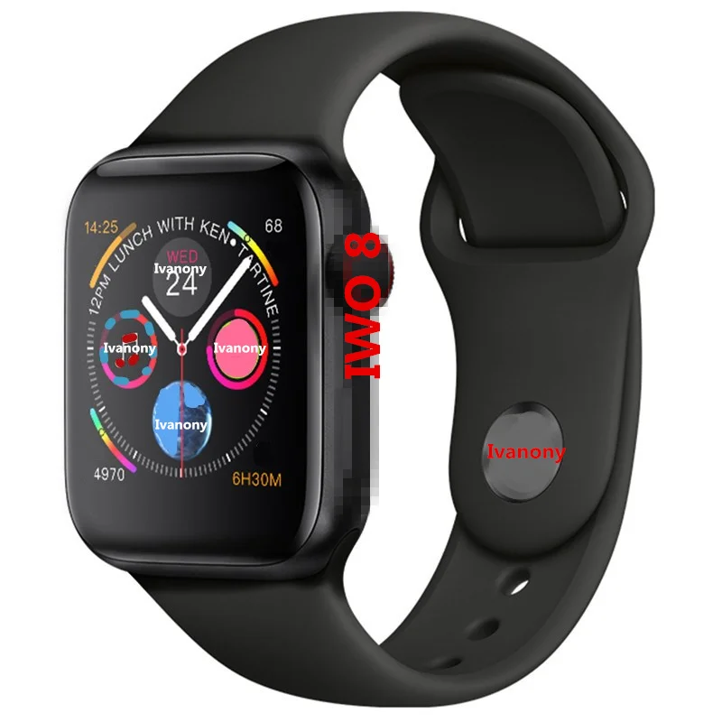 

ECG Smart watch men Fitness Bracelet Heart Rate Monitor Smart Phone Red Button For IOS Android