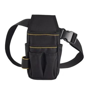 

Electrician Waist Pocket Tool Belt Pouch Bag Screwdriver Drill Holder Case Black