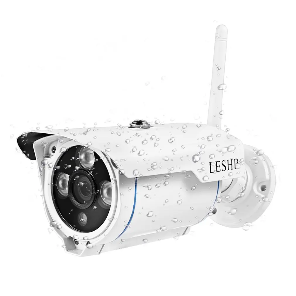LESHP 1.0MP WIFI Wireless Bullet Security IP Camera Outdoor Waterproof Support Night Vision Motion Detection Smart Alarm