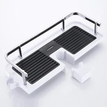 

Lift Bar Storage Rack Multifunctional Shower Soap Tray Organizer Holder Punch-free